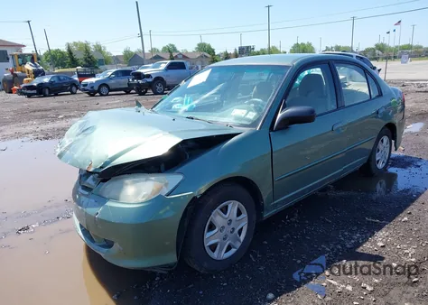 2004 Honda Civic Lx z USA, uszkodzony, nr VIN 2HGES15554H591164